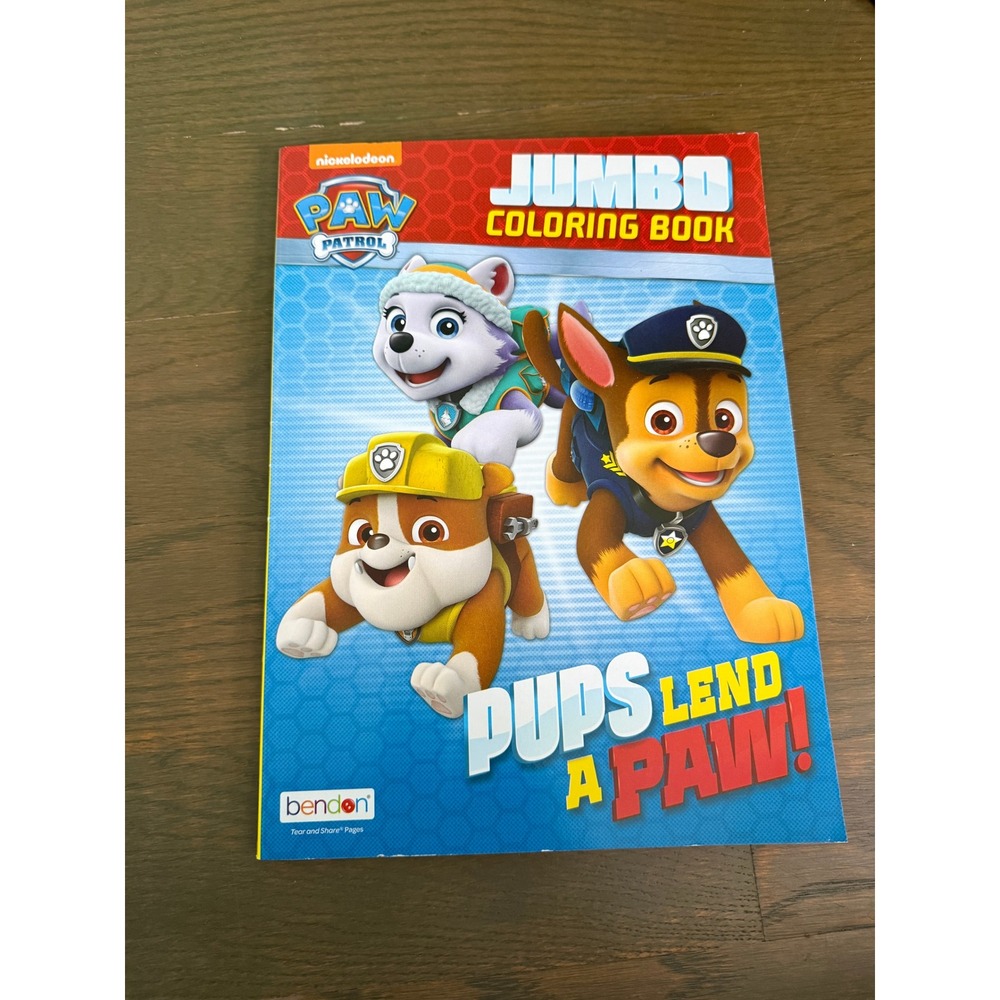 Nickelodeon PAW Patrol Pups Lend a Paw Jumbo Coloring Book Bendon